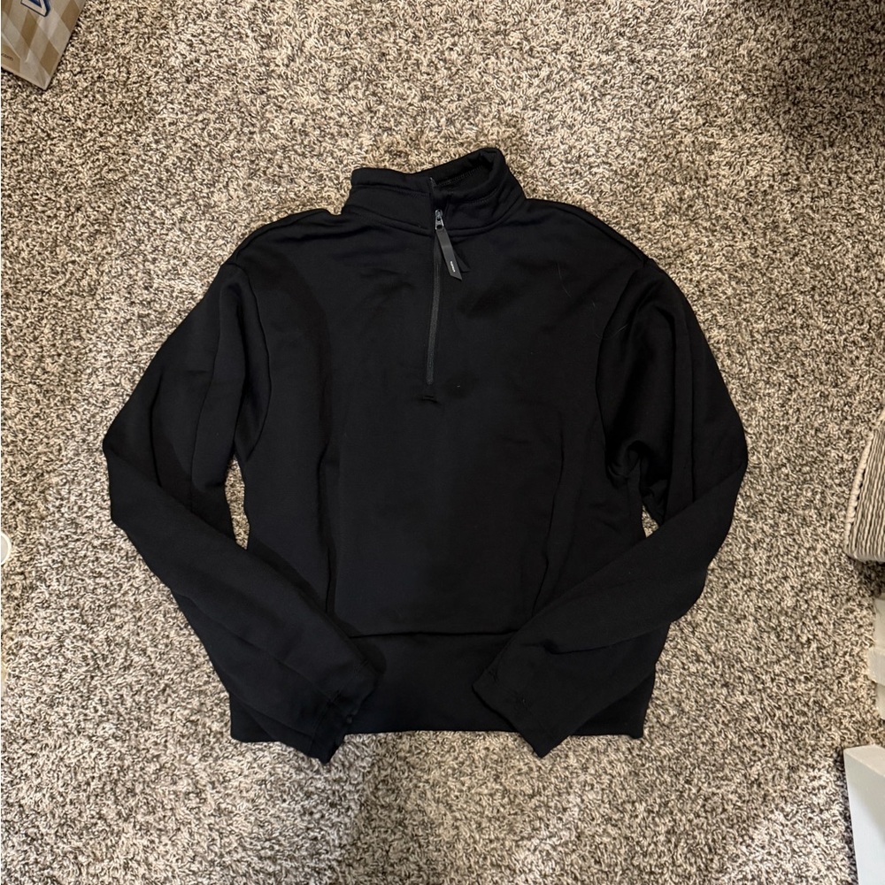 Athleta women’s Black Zip-Up Sweater